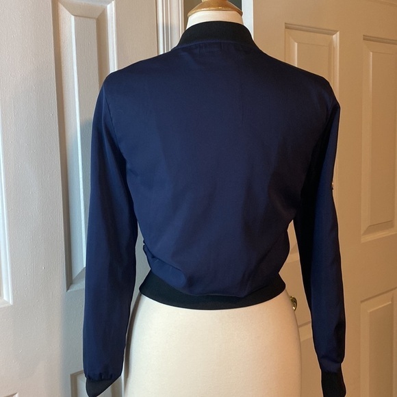 Casting LA Patched Zip Up Jacket Navy Blue Size Small in Like New Condition - Picture 7 of 10
